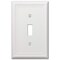 Amerelle Amerelle Chelsea White 1 gang Stamped Steel Toggle Wall Plate 1 pk 149TW - alternate 1
